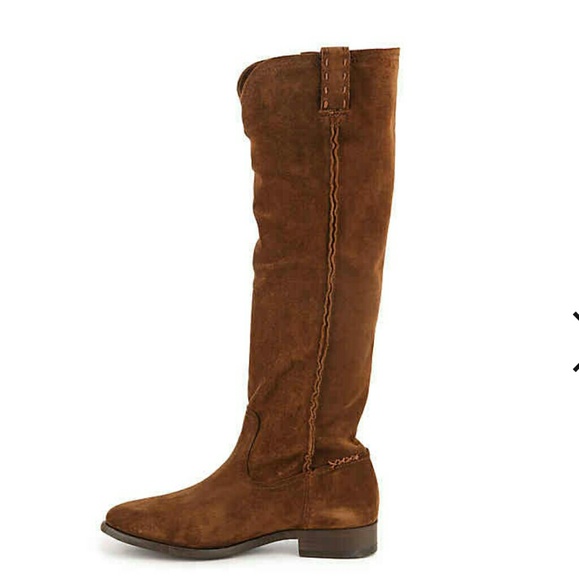 SOLD*🙆Frye Cara Tall Wood Oiled Suede Boot - Picture 5 of 8